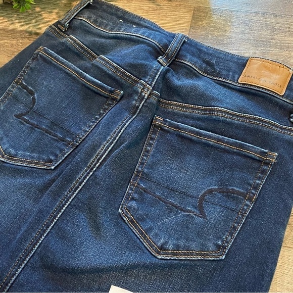 AMERICAN EAGLE Hi-Rise Mini Jean Skirt, Size 4 - Picture 9 of 10